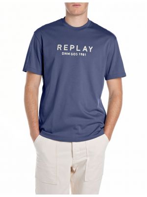Replay m3019 22662 t-shirt medium blue