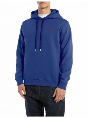 Replay felpa sweatshirt electric blue