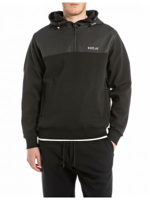 Replay felpa sweatshirt black