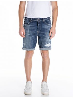 Replay rbj981q denim short medium blue