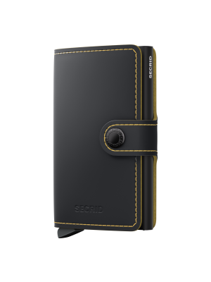 Secrid miniwallet matte black ochre
