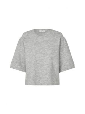 Modstrom petronellamd ss o-neck grey melange