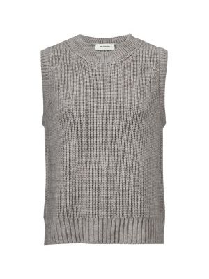 Modström timme vest spencer light grey melange