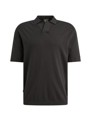 Cast Iron Short sleeve polo regular fit visc Black
