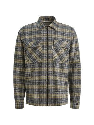 Cast Iron LONG SLEEVE SHIRT Mouline check br Grisa