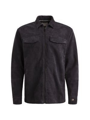 Cast Iron LONG SLEEVE SHIRT Suede Dark Sapphire