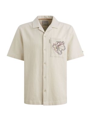 Cast Iron Short Sleeve Shirt Yarn dye struct Rock