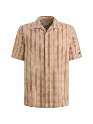 Cast Iron Short Sleeve Shirt Yarn dye stripe Sunbu