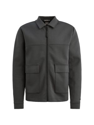 Cast Iron Zip jacket regular fit interlock Black S