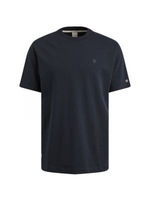 Cast iron ss r-neck rf single jersey dark sapphire