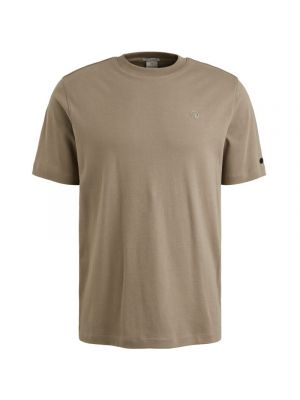 Cast Iron Short sleeve r-neck regular fit in Brind