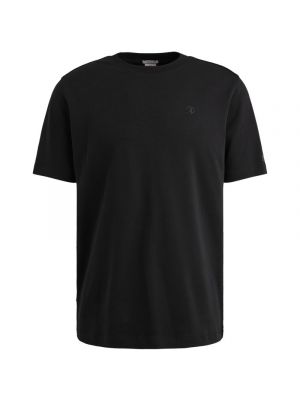 Cast Iron Short sleeve r-neck regular fit in Black