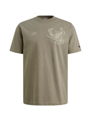 Cast Iron Short sleeve r-neck regular fit si Vetiv