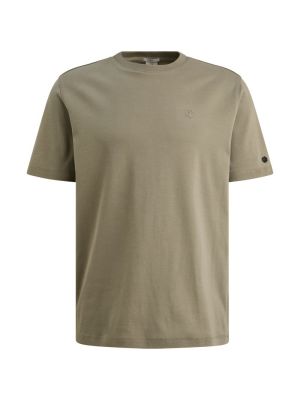 Cast Iron Short sleeve r-neck regular fit in Vetiv