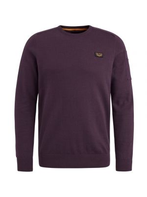 Pme legend r-neck american classic knit plum