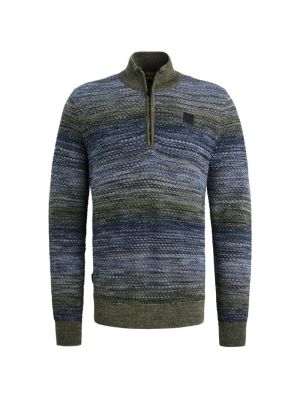 PME-Legend Half zip collar colormix Vintage Indigo