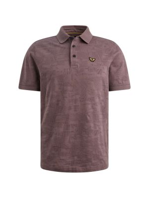 PME-Legend Short sleeve polo jacquard jersey Moons