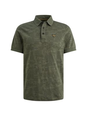 PME-Legend Short sleeve polo jacquard jersey Thyme