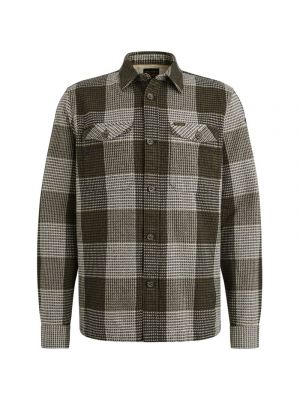 PME-Legend LONG SLEEVE SHIRT Structure Block Olive