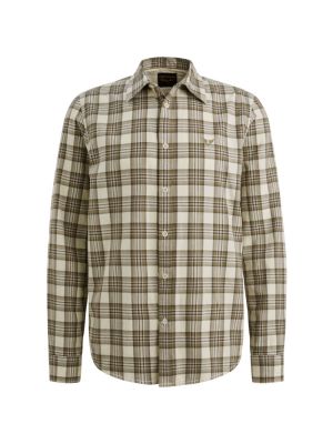 PME-Legend LONG SLEEVE SHIRT Herringbone Yarn Bone