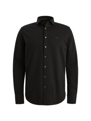 PME-Legend LONG SLEEVE SHIRT Satin Jersey Black