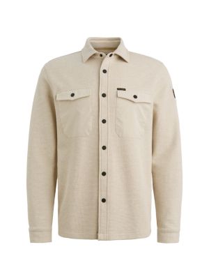 PME-Legend LONG SLEEVE SHIRT Waffle Jersey Bone Wh