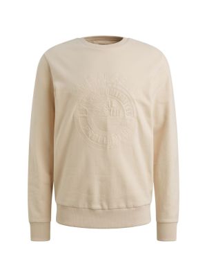 PME-Legend Crewneck peached fleece Bone White
