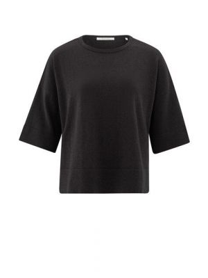 YAYA Oversized fine knitted t-shirt phantom