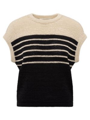 YAYA Sleeveless knitted top summer sand dessin