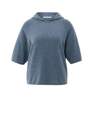 YAYA Hoodie met korte mouwen china blue