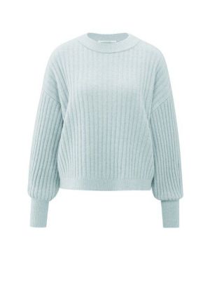 YAYA Geribde trui met ronde hals secret spaces gre