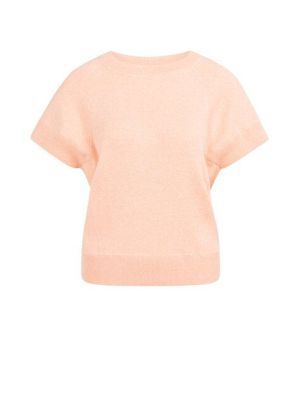 YAYA Sweater met korte mouwen peach palazzo orange