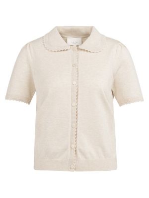 YAYA Vest met korte mouwen kit beige melange