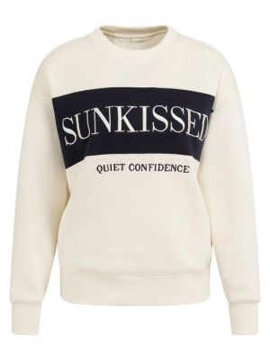 YAYA Sweater met colorblock navy blazer dessin