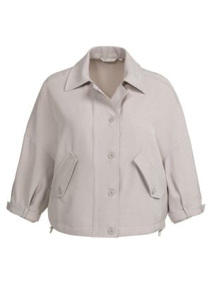 YAYA Blousejack met klepzakken steel wool grey