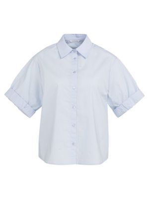 YAYA Blouse met omgeslagen mouwen ice blue