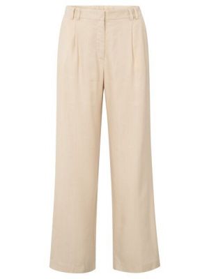 YAYA Linen-blend trousers summer sand
