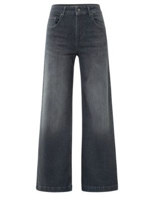 YAYA Jeans met wijde pijpen (L32) grey denim