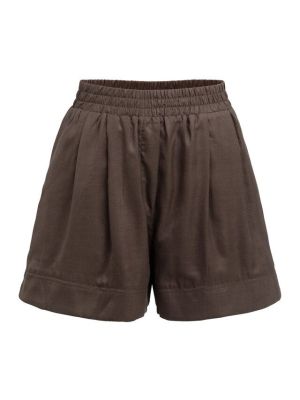 YAYA Short met hoge taille aubergine purple