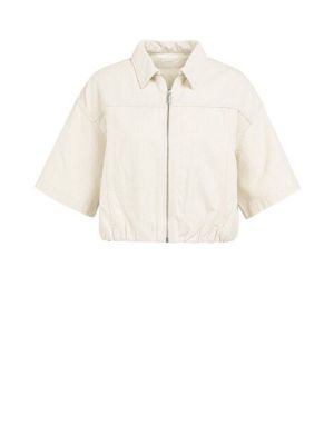 YAYA Denim look jacket cloud creme white