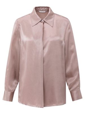 YAYA Satijnen blouse shadow gray pink