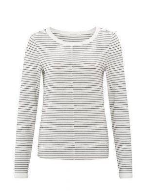 YAYA striped long sleeves blanc white dessin