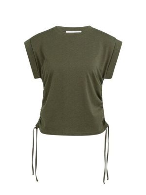 YAYA Top with cords army green