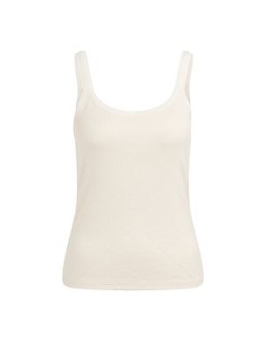 YAYA Singlet met mesh afwerking creme beige