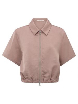 YAYA Satin jacket soft mauve pink