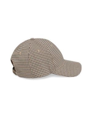 YAYA Pet met geweven ruitpatroon beige dessin