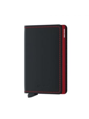 Secrid miniwallet matte black & red