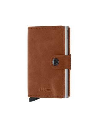 Secrid miniwallet vintage cognac silver