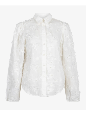 Aaiko lien beads blouses les blancs