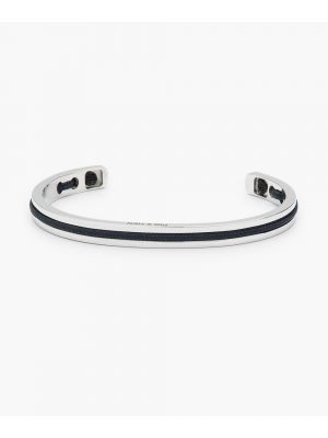 Pig & hen navarch 9mm armband navy | silver